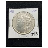 1921 UNC Morgan Silver Dollar Coin