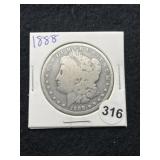 1888 Morgan Silver Dollar Coin