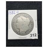 1882 O Morgan Silver Dollar Coin