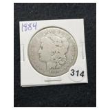 1884 Morgan Silver Dollar Coin