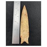 5 & 5/8" Dalton Indian Artifact Arrowhead