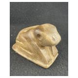 Frog Effigy Stone Pipe Indian Artifact Arrowhead