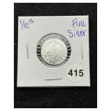 1/10th Fine Silver Coin