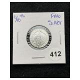 1/10th Fine Silver Coin