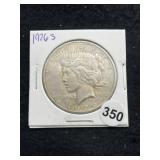 1926 S Peace Silver Dollar Coin