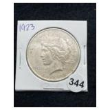 1923 Peace Silver Dollar Coin