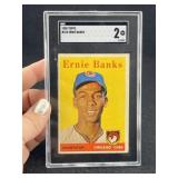 1958 Topps Ernie Banks Baseball Card