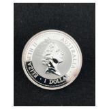 Australian Kookaburra 1999 1 Ounce .999 Fine Silve