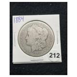 1884 Morgan Silver Dollar Coin