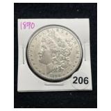 1890 Morgan Silver Dollar Coin