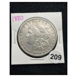 1880 Morgan Silver Dollar Coin