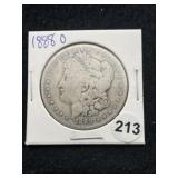 1888 O Morgan Silver Dollar Coin