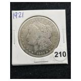 1921 Morgan Silver Dollar Coin