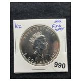 1 Ounce .999 Fine Silver Coin