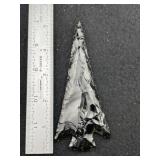 Obsidian Spear Point Indian Artifact Arrowhead