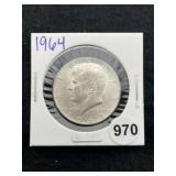1964 Kennedy Half Dollar Silver Coin
