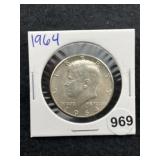 1964 Kennedy Half Dollar Silver Coin
