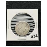 1898 Barber Quarter Coin