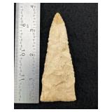 3 & 1/2" Scottsbluff Indian Artifact Arrowhead