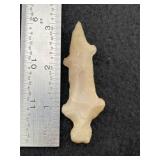 2 & 7/8" Flint Lizard Indian Artifact Arrowhead