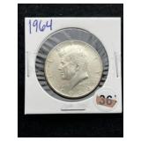 1964 Kennedy Half Dollar Silver Coin