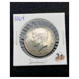 1964 Kennedy Half Dollar Silver Coin