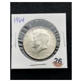 1964 Kennedy Half Dollar Silver Coin
