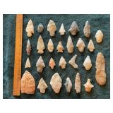 Group of Exceptionally Nice Arrowheads from Arkans
