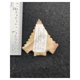 Fox Valley Indian Artifact Arrowhead