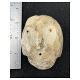 Shell Engraved Mask Indian Artifact Arrowhead