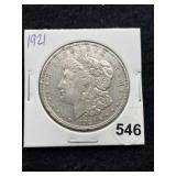 1921 Morgan Silver Dollar Coin