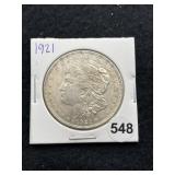 1921 Morgan Silver Dollar Coin