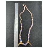 Trade Bead Necklace with Claws Indian Artifact Arr