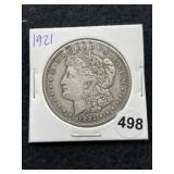 1921 Morgan Silver Dollar Coin