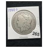1889 O Morgan Silver Dollar Coin