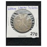 Walking Liberty Half Dollar Silver Coin
