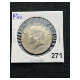1966 Kennedy Half Dollar Silver Coin