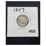 1957 Roosevelt Dime Coin