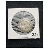 1913 D Barber Quarter Coin
