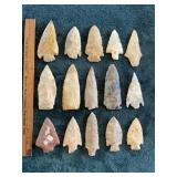 Group of Exceptionally Nice Arrowheads from Arkans