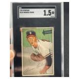 1952 Bowman Warren Spahn Baseball Card