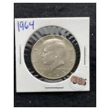 1964 Kennedy Half Dollar Silver Coin