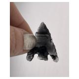 Obsidian Arrow Point Indian Artifact Arrowhead
