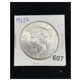 1923 S Peace Silver Dollar Coin