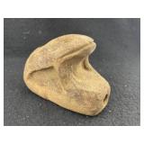 Frog Effigy Stone Pipe Indian Artifact Arrowhead