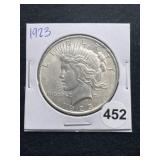 1923 Peace Silver Dollar Coin