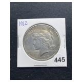 1922 Peace Silver Dollar Coin