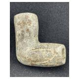 Hand Engraved Stone Pipe Indian Artifact Arrowhead