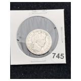 1913 Barber Quarter Coin