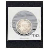 1909 Barber Quarter Coin